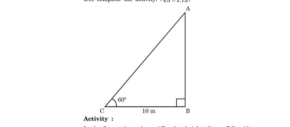 diagram for Find a height/length using a single angle of elevation/depression and a given di