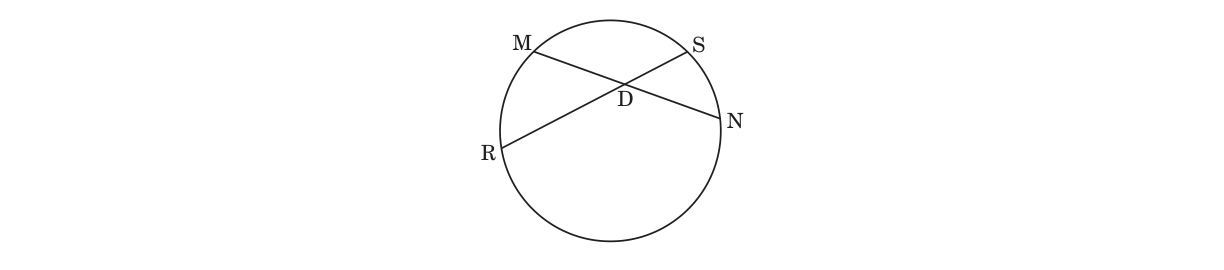 diagram for Find an unknown chord segment using the internal intersecting-chords theorem