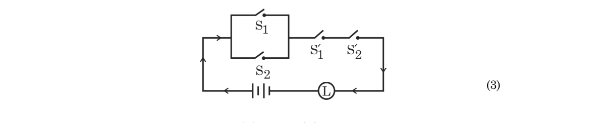 diagram for Express a switching circuit symbolically and construct its switching table