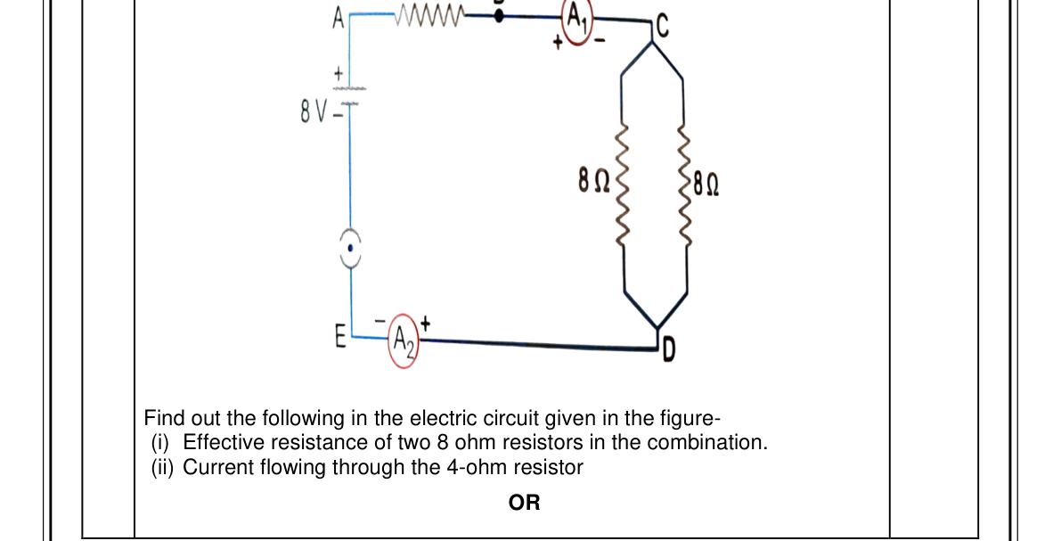 diagram for Equivalent resistance & current of a resistor network